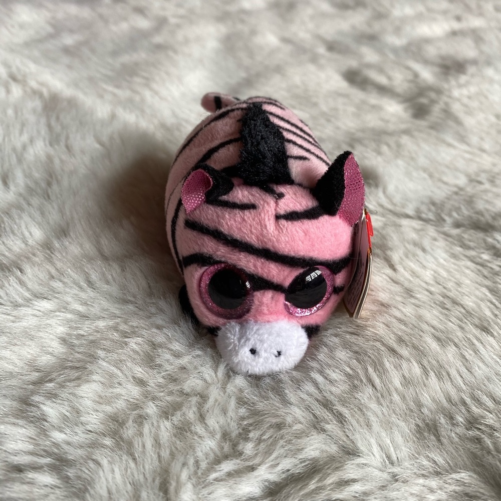 Teeny Ty Pennie the Pink Zebra